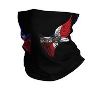 Cache Cou Aile du Drapeau D'Haïti Et De La République Dominicaine Tour De Cou Respirant Neck Warmer Toutes Saisons Cache-Col pour Course À Pied Jogging Ski