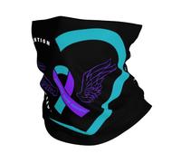 Cache-Cou Aile du Ruban De Prévention du Suicide You Matter Echarpe Gaiter Balaclava Cache Cou Elastique Ultra-Douce Tour De Cou pour Yoga Moto Randonnée 25X50 Cm