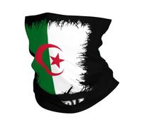 Cache-Cou Algérie Drapeau des Algériens Cache Cou Elastique Élastique Bandana Tubulaire Balaclava Tour De Cou pour Moto Course À Pied Randonnée 25X50 Cm