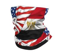 Cache Cou Amérique Et Égypte, Drapeaux Égyptiens Vintage Durable Echarpe De Cou Lightweight Masque pour Ski Équitation Pêche 2 Pièces