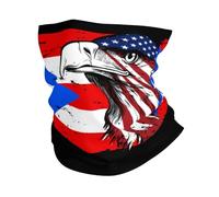 Cache Cou Amérique Et Porto Rico Porto Rico Drapeau Portoricain Eagle2 Écharpe Durable Couvre-Chef Respirant Balaclava pour Cyclisme Jogging Adulte 25X50CM