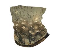 Cache-Cou Ancient Books Tree Magic Fantasies Vintage White Écharpe Demi-Visage Élastique Tour De Cou Respirant Echarpe Gaiter pour Randonnée Vélo Yoga 25X50 Cm