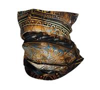 Cache-Cou Ancient Egyptian Eye Hieroglyphs God Abstract Black Cache Cou Elastique Balaclava Écharpe Demi-Visage Multi-Usage Echarpe Gaiter pour Yoga Vélo Course À Pied 25X50 Cm