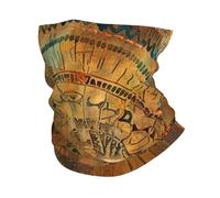 Cache-Cou Ancient Native American Aztec Tribal Woman Design Cache Cou Elastique Balaclava Bandana Tubulaire Multi-Usage Echarpe Gaiter pour Course À Pied Vélo Moto 25X50 Cm