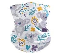 Cache-Cou Animaux Mignons Koalas Bandana Tubulaire Multi-Usage Echarpe Gaiter Ultra-Douce Cache Cou Elastique pour Course À Pied Yoga Randonnée 25X50 CM