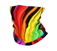Cache-cou aux couleurs de l'arc-en-ciel UPF 50+ - Masque de protection UV - Cache-cou respirant - Bandana de randonnée pour homme et femme