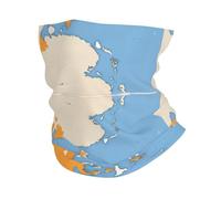 Cache-cou avec drapeau des îles Marshall Map01 pour homme et femme - Masque de ski d'hiver - Cache-cou - Chauffe-cou - Pour toutes les saisons