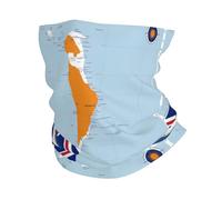 Cache-cou avec drapeau des îles Marshall Map02 pour homme et femme - Masque de ski d'hiver - Cache-cou - Chauffe-cou - Pour toutes les saisons