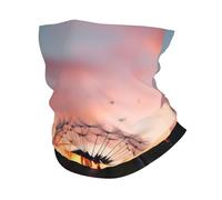 Cache-cou avec motif pissenlit au coucher du soleil UPF 50+ - Protection solaire UV - Masque de cyclisme - Bandana respirant pour la randonnée - Pour homme et femme