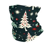 Cache-cou avec motif sapin de Noël UPF 50+ - Protection solaire UV - Masque de cyclisme respirant pour la randonnée - Pour homme et femme