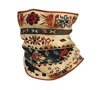 Cache-Cou Aztec Tribal Bear Southwestern Native American Vintage Écharpe Demi-Visage Multi-Usage Bandana Tubulaire Respirant Cache Cou Elastique pour Yoga Vélo Moto 25X50 Cm
