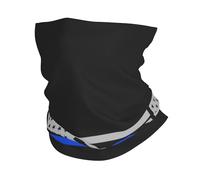 Cache-Cou Back The Blue Police Flag Bandana Tubulaire Respirant Écharpe Demi-Visage Multi-Usage Echarpe Gaiter pour Moto Vélo Randonnée 25X50 Cm