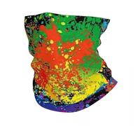 Cache-cou bandana/écharpe/bandana camouflage coloré, style street art, imprimé graffiti pop art, coupe-vent, unisexe, idéal pour le cyclisme.