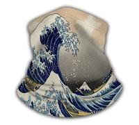 Cache-Cou Bateau des Grandes Vagues D'Hokusai, Mont Japon Balaclava Écharpe Demi-Visage Ultra-Douce Tour De Cou pour Course À Pied Moto Vélo 25X50 Cm