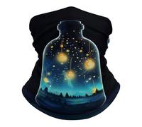 Cache-Cou Belle Bouteille De Under The Night Écharpe Demi-Visage Multi-Usage Echarpe Gaiter Ultra-Douce pour Yoga Moto 25X50 Cm