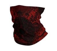 Cache Cou Boussole Gothique Baroque Victorienne Noire Balaclava Durable Écharpe Respirant Couvre-Chef pour Adulte Jogging Cyclisme 25X50Cm