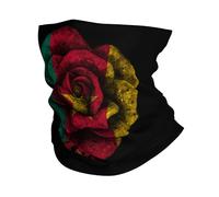 Cache Cou Cameroun Drapeau Camerounais Tour De Cou Elastique Neck Warmer Ultra-Douce Écharpe pour Jogging Randonnée Yoga