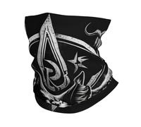 Cache-Cou Cats Black Pentagram Demon Satanic Dark Tour De Cou Multi-Usage Bandana Tubulaire Élastique Écharpe Demi-Visage pour Randonnée Yoga Course À Pied 25X50 Cm