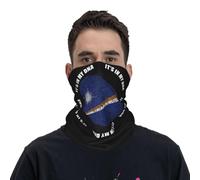 Cache-Cou C'est dans Mon Adn Drapeau des Îles Marshall Tour De Cou Respirant Écharpe Demi-Visage Ultra-Douce Bandana Tubulaire pour Randonnée Moto Vélo 25X50 Cm