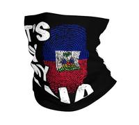 Cache Cou C'est dans Mon Adn Haïtien Tour De Cou Elastique Neck Warmer Multi-Usage Cache-Col pour Course À Pied Jogging Yoga