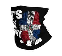 Cache Cou C'est dans Mon Adn République Dominicaine Tour De Cou Multi-Usage Cache-Col Antidérapant Neck Warmer pour Cyclisme Adulte Vélo