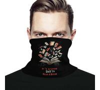 Cache-Cou C'est Une Bonne Journée pour Lire Un Livre Bande De Cheveux Multifonctionnel Headwrap Séchage Rapide Tube Bandeaux, pour Cyclisme, Homme, Extérieur, Ski, 26x30cm