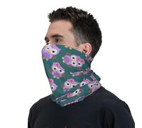 Cache-Cou Chouette Mignonne Balaclava Écharpe Demi-Visage Respirant Cache Cou Elastique pour Yoga Vélo Randonnée 25X50 Cm