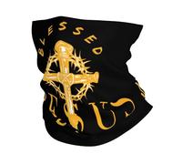 Cache Cou Christianisme Écharpe Antidérapant Couvre-Chef Durable Balaclava pour Randonnée Adulte Cyclisme 25X50Cm