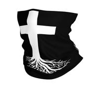 Cache Cou Christianisme Racines Mignon Évangélique J'aime Jésus Blanc Couvre-Chef Respirant Décoration Faciale Antidérapant Balaclava pour Jogging Randonnée Adulte 25X50CM