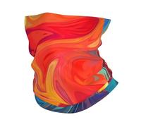 Cache-cou coloré à effet artistique UPF 50+ - Masque de protection solaire UV - Cache-cou respirant - Bandana de randonnée pour homme et femme