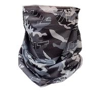 Cache-cou coupe-vent en soie glacée respirante avec protection UV pour moto, course à pied, randonnée, cyclisme, camping, gris foncé, Refer to description