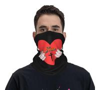 Cache-Cou Croix d'amour De Jésus Orange Écharpe Demi-Visage Balaclava Tour De Cou Multi-Usage Cache Cou Elastique pour Randonnée Vélo Yoga 25X50 Cm