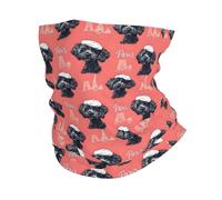 Cache-Cou Cute Teddy Eiffel Tower Print Écharpe Demi-Visage Multi-Usage Cache Cou Elastique Ultra-Douce Echarpe Gaiter pour Moto Course À Pied Yoga 25X50 Cm