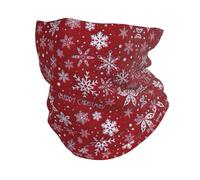 Cache-cou de Noël en microfibre flocon de neige, cadeau d'équitation, alpinisme, ski, écharpe chaude, chapeau de pirate, chapeau de pirate, Noir , Taille unique