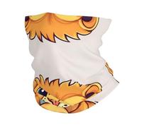 Cache-Cou Dessin Animé Mignon Petit Lion Tour De Cou Multi-Usage Echarpe Gaiter Ultra-Douce Bandana Tubulaire pour Moto Vélo Course À Pied 25X50 Cm
