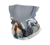 Cache-cou d'hiver avec imprimé bonhomme de neige de Noël pour ski, vélo, jogging, course à pied, sports de plein air