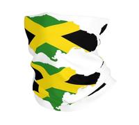 Cache-cou d'hiver avec imprimé carte du drapeau de la Jamaïque, masque doux pour le ski, le cyclisme, les sports de plein air