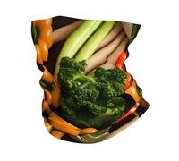 Cache-cou d'hiver avec imprimé légumes frais et fruits, cache-cou, écharpe douce pour le ski, le cyclisme, les sports de plein air