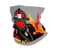 Cache-cou d'hiver avec imprimé pompier - Masque doux pour le ski, le cyclisme, les sports de plein air