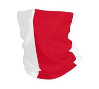 Cache-cou d'hiver avec motif drapeau de Monaco - Doux - Pour le ski, le cyclisme, les sports de plein air