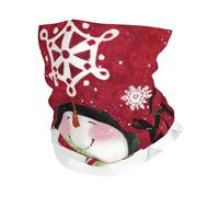 Cache-cou d'hiver doux avec imprimé bonhomme de neige pour temps froid, ski, cyclisme, sports de plein air