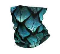 Cache-Cou Dragon Scales Dark Blue Green Fantasies Style Écharpe Demi-Visage Multi-Usage Bandana Tubulaire Ultra-Douce Echarpe Gaiter pour Randonnée Yoga Course À Pied 25X50 Cm