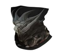 Cache-Cou Dragon Skull Roses Art Gothic Gloomy Dark Echarpe Gaiter Ultra-Douce Cache Cou Elastique Respirant Tour De Cou pour Vélo Randonnée Yoga 25X50 Cm
