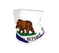 Cache-Cou Drapeau Bleu De La République De Californie Bande De Cheveux Multi-Usage Bandeau Magique Séchage Rapide Gaiter, pour Cyclisme, Course À Pied, Moto, Femme, 26x30cm