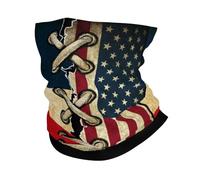 Cache-Cou Drapeau De La République Française, Combinaison Vintage 2, Amérique Et France Bandana Tubulaire Balaclava Tour De Cou Multi-Usage pour Randonnée Vélo 25X50 Cm