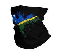 Cache-Cou Drapeau De L'Aigle des Îles Salomon Tour De Cou Respirant Cache Cou Elastique Multi-Usage Echarpe Gaiter pour Course À Pied Moto Randonnée 25X50 CM