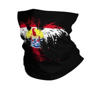 Cache-Cou Drapeau De L'Aigle des Polynésiens De La Polynésie Française Cache Cou Elastique Élastique Écharpe Demi-Visage Respirant Bandana Tubulaire pour Vélo Moto Yoga 25X50 CM