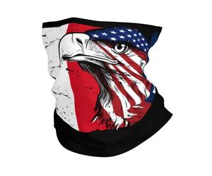 Cache-Cou Drapeau De L'Amérique Et De La France, De La République Française Tour De Cou Balaclava Echarpe Gaiter Ultra-Douce pour Yoga Randonnée 25X50 Cm