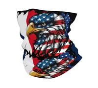 Cache Cou Drapeau De L'Français D'Amérique Et De France Cache-Col Personnalisé Bandana Multi-Usage Neck Warmer pour Jogging Yoga Motorcycle
