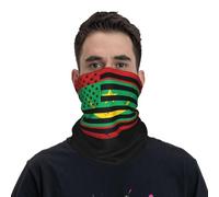 Cache-Cou Drapeau des États-Unis, De La Mauritanie Et des Mauritaniens Écharpe Demi-Visage Multi-Usage Bandana Tubulaire Respirant Tour De Cou pour Moto Course À Pied Randonnée 25X50 Cm